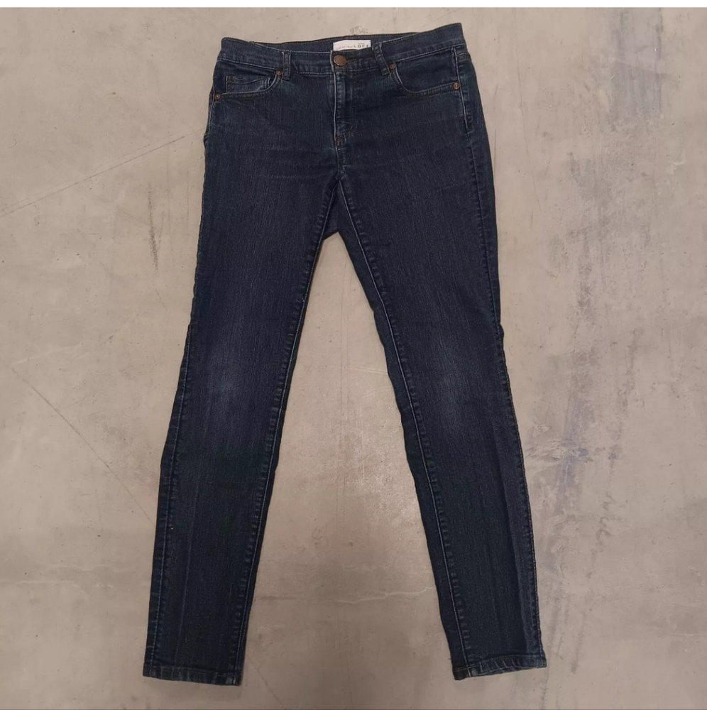 Loft Womens Modern Skinny Jeans Size 26/2 Dark Denim